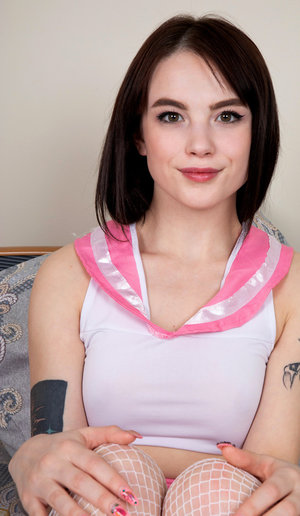 18 year old girl Katya spits out cum after virginity losing intercourse